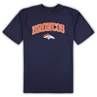 Men's Concepts Sport Navy/Heather Gray Denver Broncos Big & Tall T-Shirt Pajama Pants Sleep Set