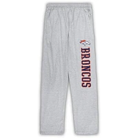 Men's Concepts Sport Navy/Heather Gray Denver Broncos Big & Tall T-Shirt Pajama Pants Sleep Set