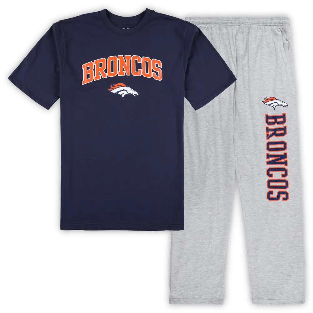 Concepts Sport Men's Denver Broncos Ultimate Navy Flannel Pants