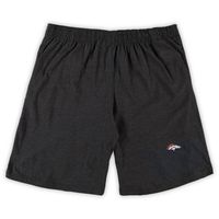 Men's Concepts Sport White/Charcoal Denver Broncos Big & Tall T-Shirt and Shorts Set