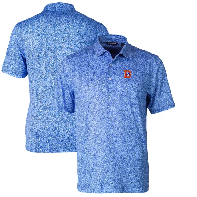 Denver Broncos Cutter & Buck Big & Tall Forge Pencil Stripe Polo