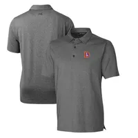 Men's Cutter & Buck Gray Denver Broncos Throwback Logo Forge Stretch Polo