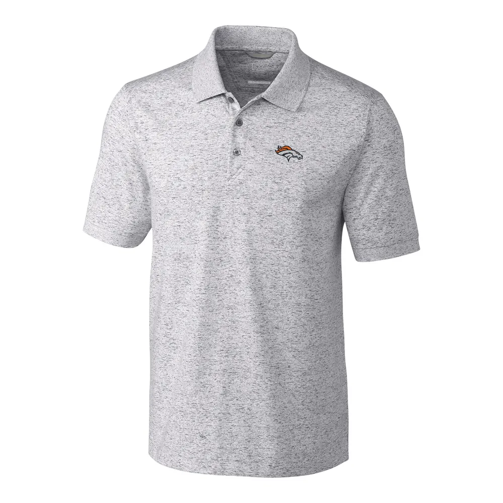 Lids Denver Broncos Cutter & Buck Big Tall Space Dye Advantage Polo -  Heather Gray