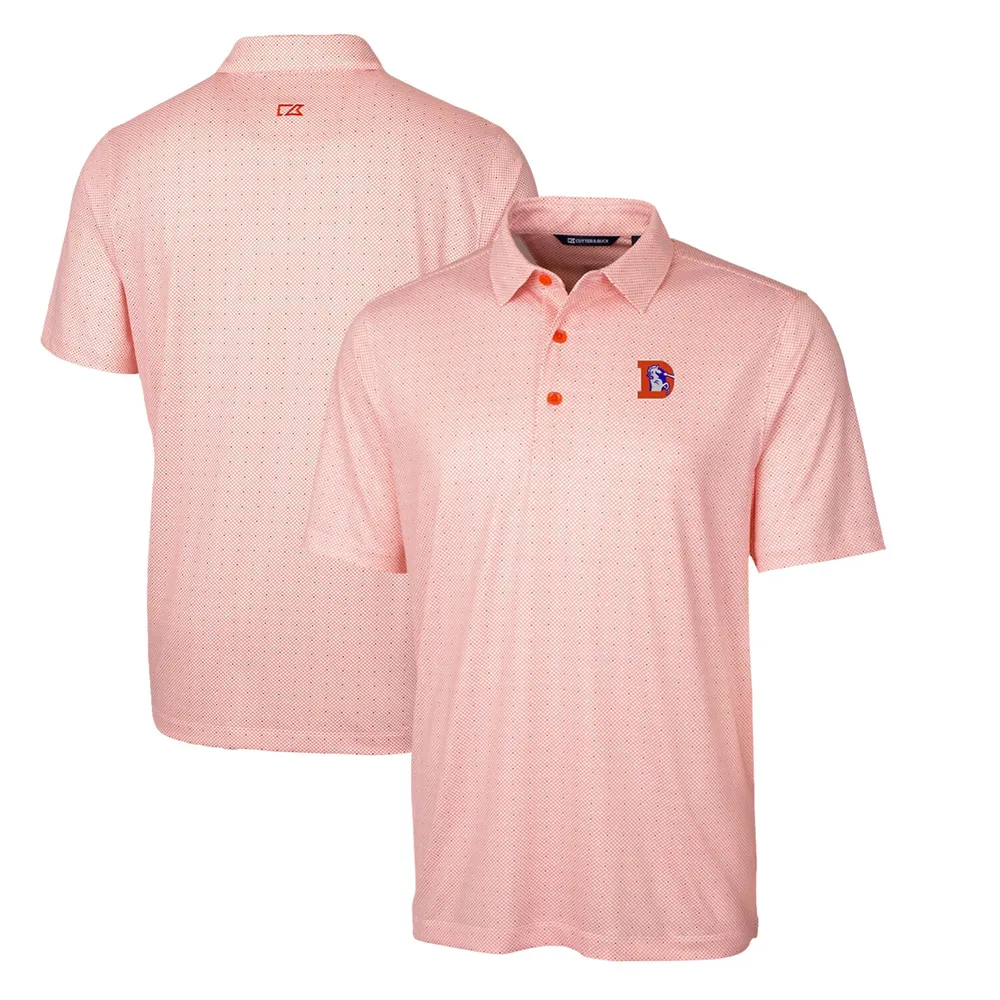 Lids Denver Broncos Cutter & Buck Throwback Logo Big Tall Pike Double Dot  Print Stretch Polo