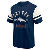 T-shirt de football Denver Broncos bleu marine pour homme la collection Darius Rucker par Fanatics