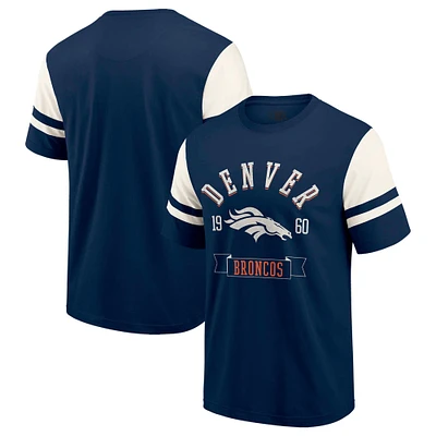 Men's Darius Rucker Collection by Fanatics  Navy Denver Broncos Football T-Shirt