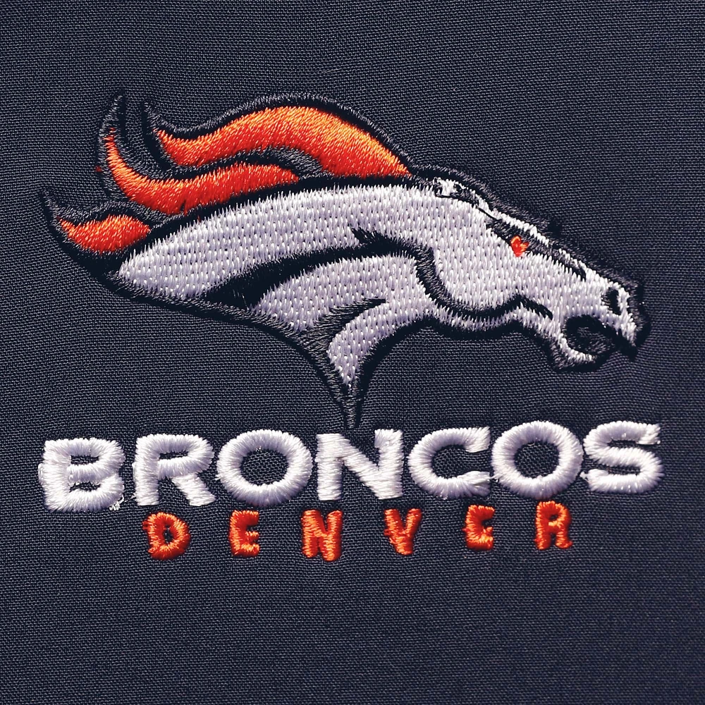 Men's Dunbrooke Navy Denver Broncos Big & Tall Archer Softshell Full-Zip Vest