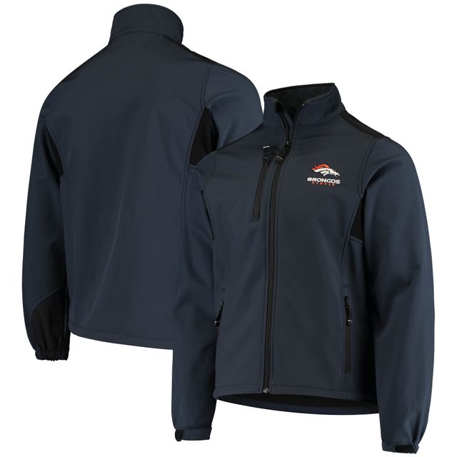 Veste en molleton à fermeture éclair intégrale Dunbrooke Broncos Circle Denver bleu marine pour hommes