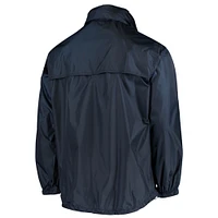 Dunbrooke Navy Denver Broncos Circle Sportsman Veste imperméable compacte légère à fermeture éclair pour homme