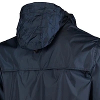 Dunbrooke Navy Denver Broncos Circle Sportsman Veste imperméable compacte légère à fermeture éclair pour homme