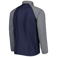 Men's Dunbrooke Navy Denver Broncos Hurricane Raglan Full-Zip Windbreaker Jacket