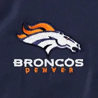 Men's Dunbrooke Navy Denver Broncos Hurricane Raglan Full-Zip Windbreaker Jacket