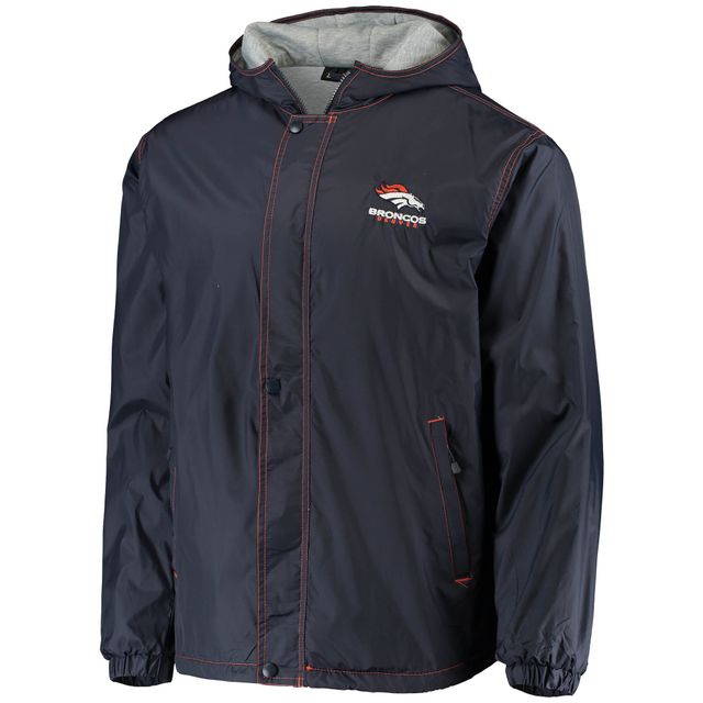 Veste à glissière complète Dunbrooke pour hommes Denver Broncos Logo Legacy Stadium bleu marine