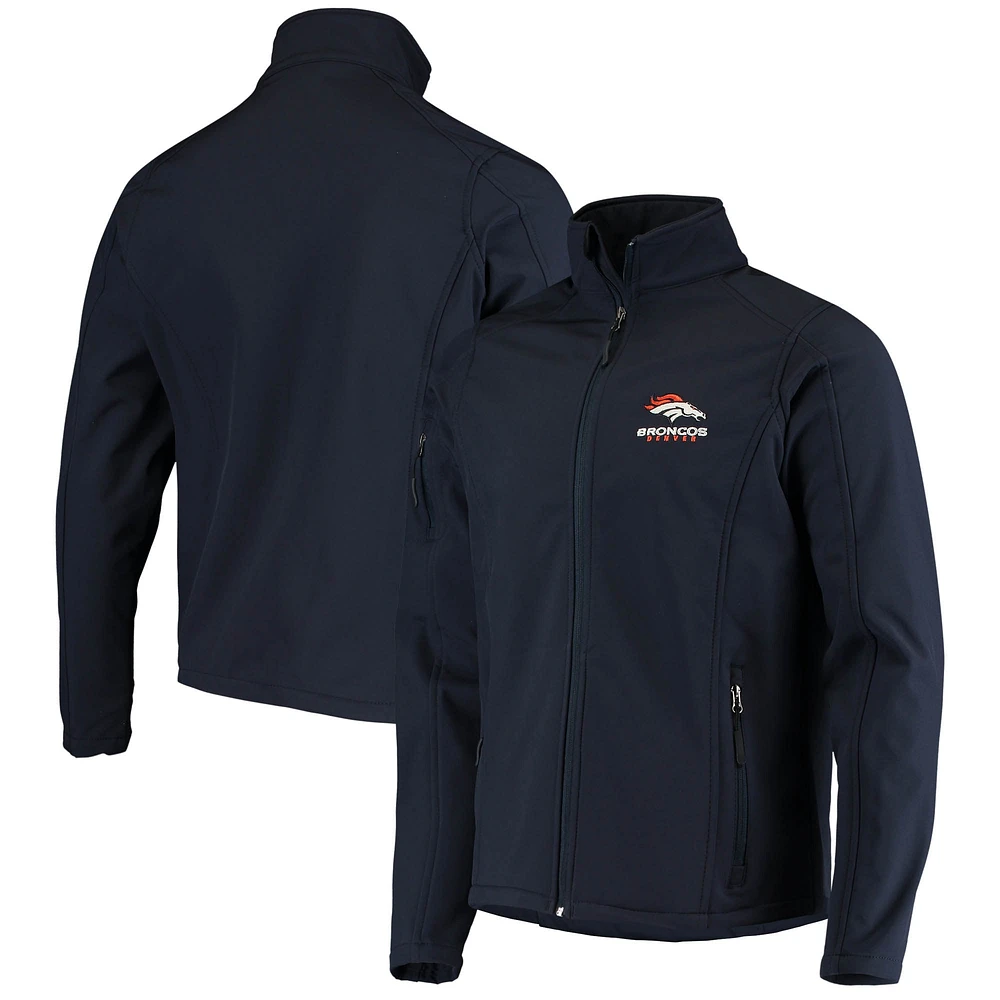 Dunbrooke Navy Denver Broncos Sonoma Veste Softshell entièrement zippée pour homme