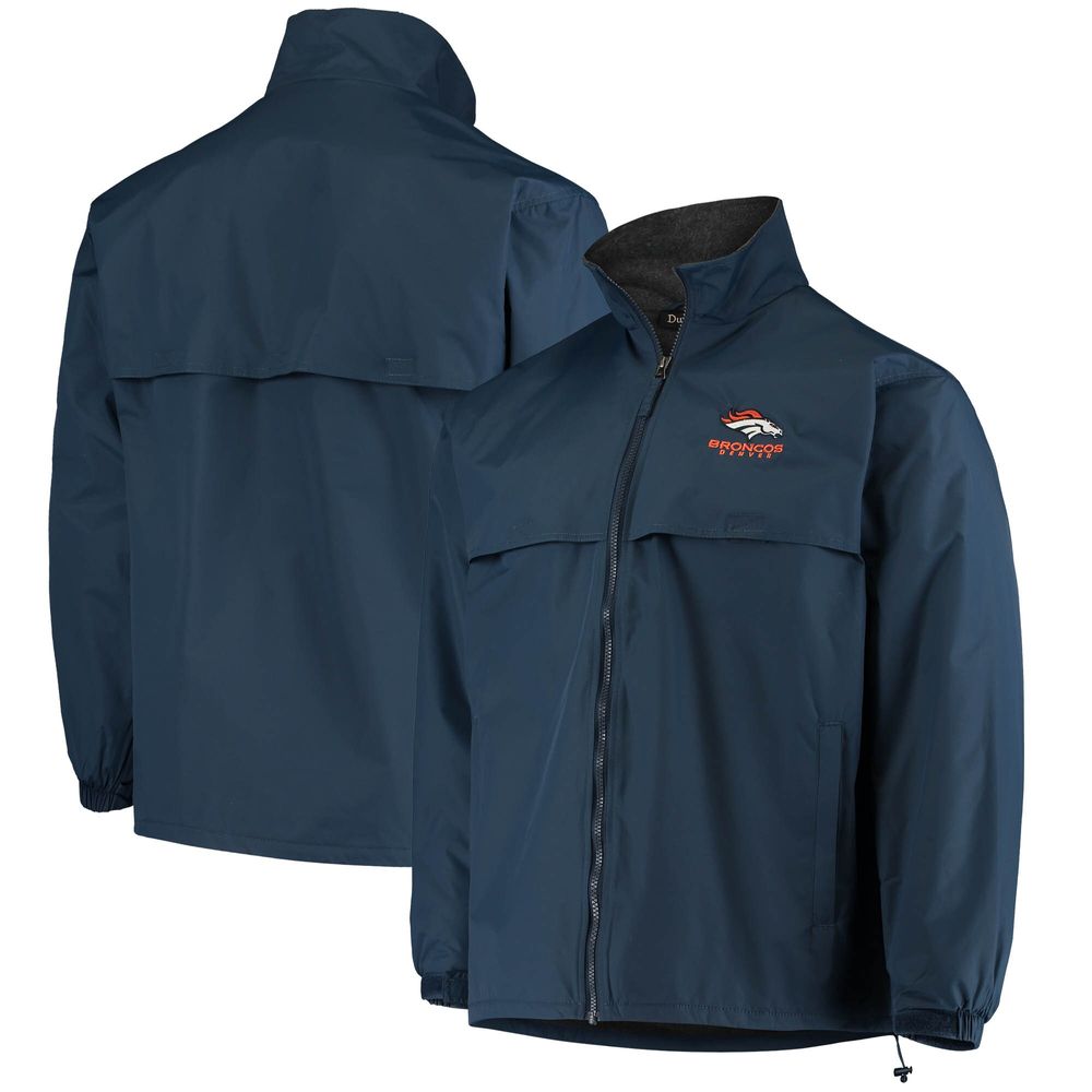 Men's Dunbrooke Navy Denver Broncos Triumph Fleece Full-Zip Jacket