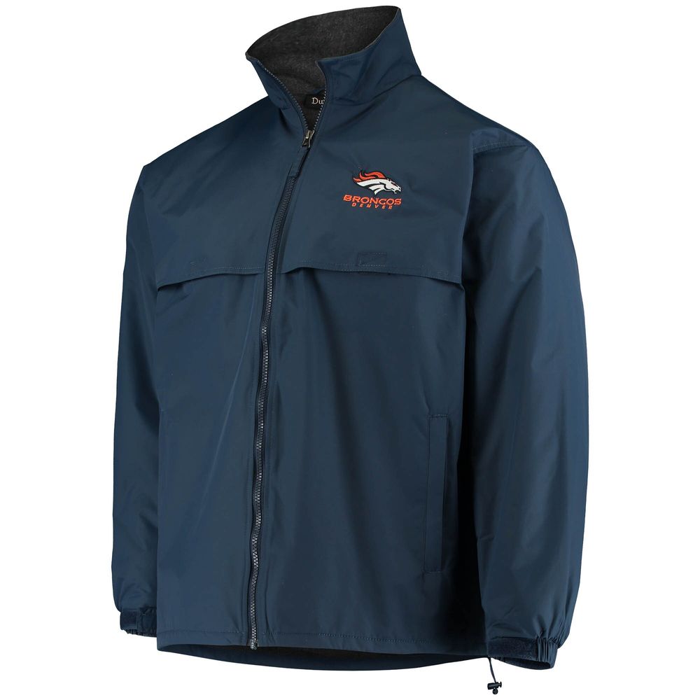 Men's Dunbrooke Navy Denver Broncos Triumph Fleece Full-Zip Jacket