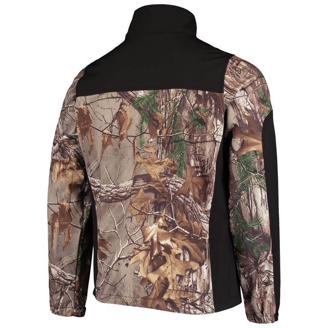 Veste Softshell à fermeture éclair intégrale Dunbrooke Realtree Camo/Noir Denver Broncos Circle Hunter pour hommes