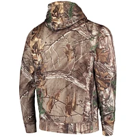 Men's Dunbrooke Realtree Camo Denver Broncos Circle Champion Tech Fleece Pullover Hoodie