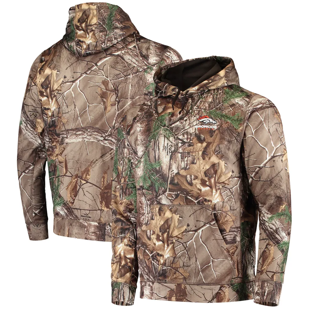 Men's Dunbrooke Realtree Camo Denver Broncos Circle Champion Tech Fleece Pullover Hoodie