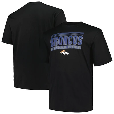 Men's Fanatics Black Denver Broncos Big & Tall Pop T-Shirt