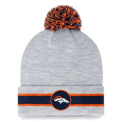 Men's '47 Navy Denver Broncos State Line Cuffed Knit Hat with Pom - OSFA 