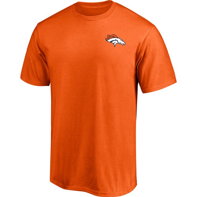 Men's Fanatics Branded Orange Denver Broncos #1 Dad T-Shirt