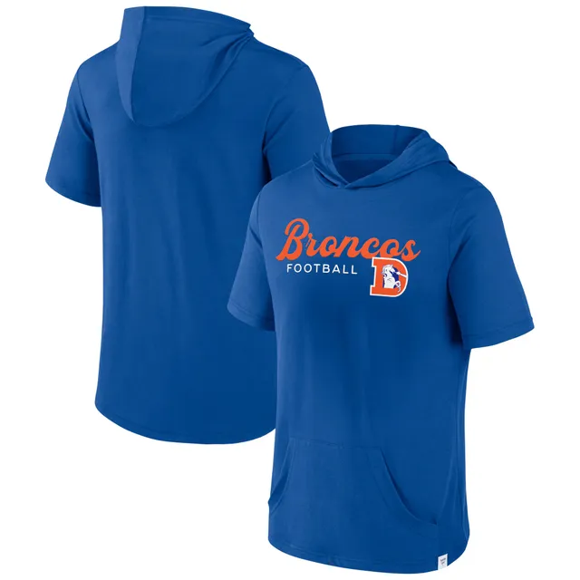 Lids Denver Broncos '47 Gridiron Lace-Up Pullover Hoodie - Heather Gray