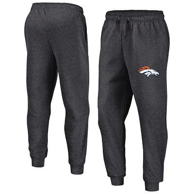 Pantalon de jogging en polaire Boost pour hommes Fanatics Heather Charcoal Denver Broncos