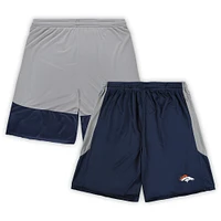 Men's Fanatics Navy Denver Broncos Big & Tall Team Logo Shorts