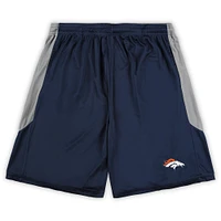 Short bleu marine avec logo de l'équipe Fanatics Denver Broncos Big & Tall pour hommes