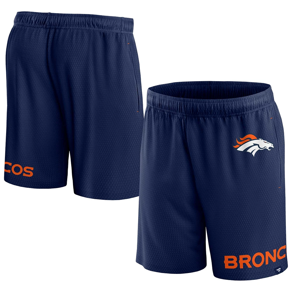 Fanatics pour hommes bleu marine Denver Broncos Clincher - Short