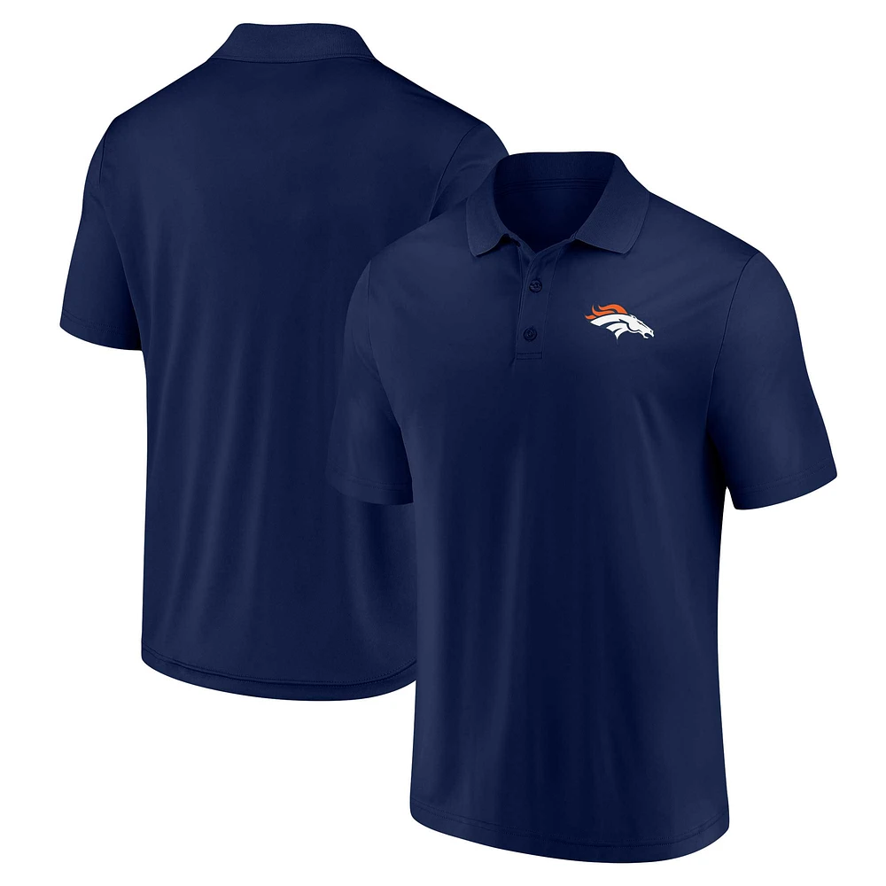 Polo bleu marine Fanatics Denver Broncos Component pour hommes