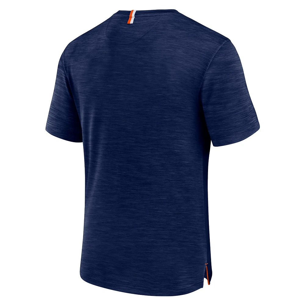 T-shirt Fanatics bleu marine Denver Broncos Defender Evo pour hommes