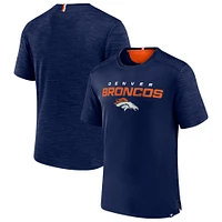 T-shirt Fanatics bleu marine Denver Broncos Defender Evo pour hommes