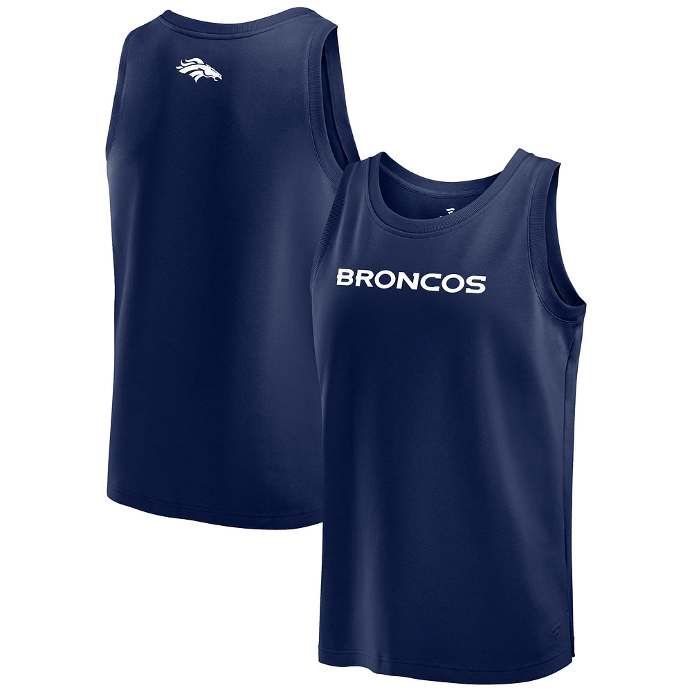 Débardeur Fanatics bleu marine Denver Broncos Elements pour hommes