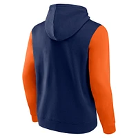 Sweat à capuche Fanatics pour hommes bleu marine Denver Broncos Extra Point