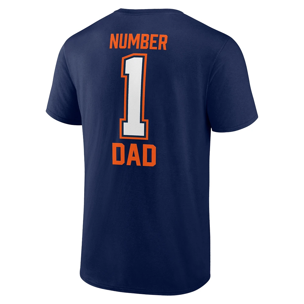 T-shirt de la fête des pères Denver Broncos Fanatics pour hommes, bleu marine