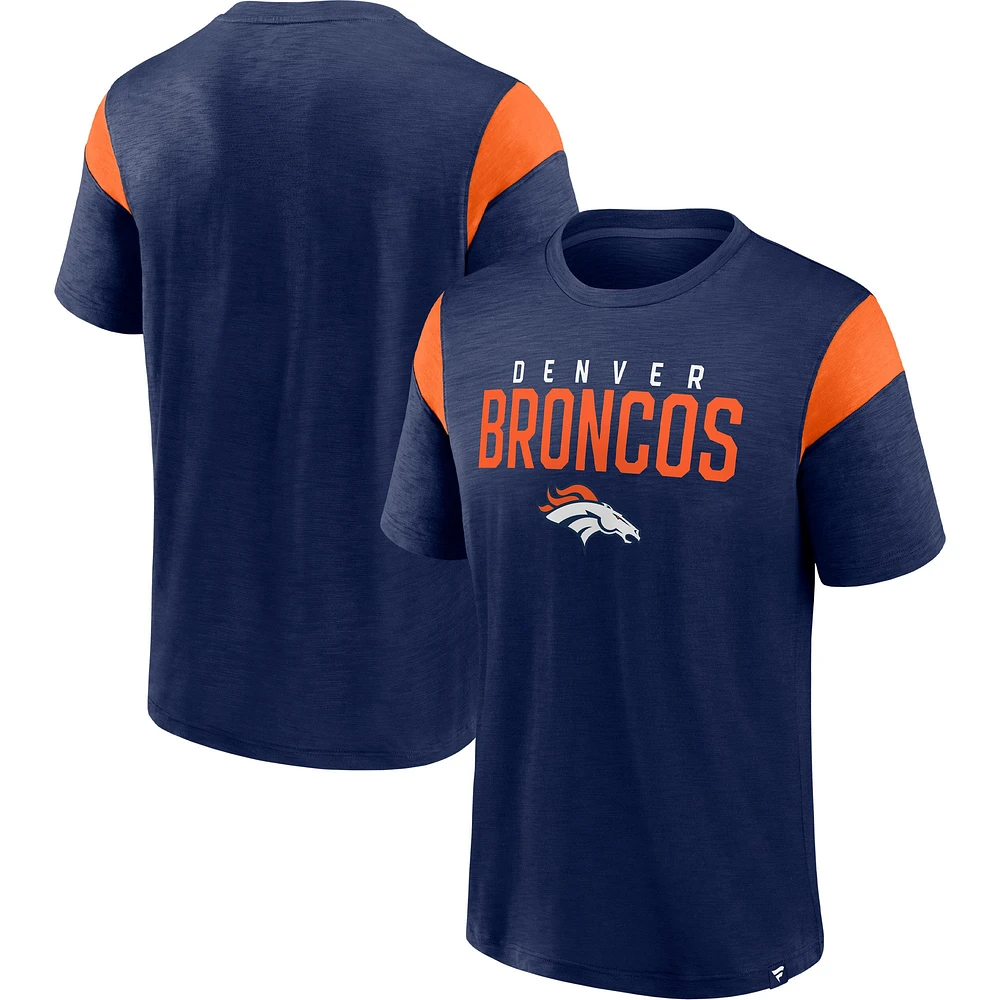 Men's Fanatics Navy Denver Broncos Home Stretch Team T-Shirt