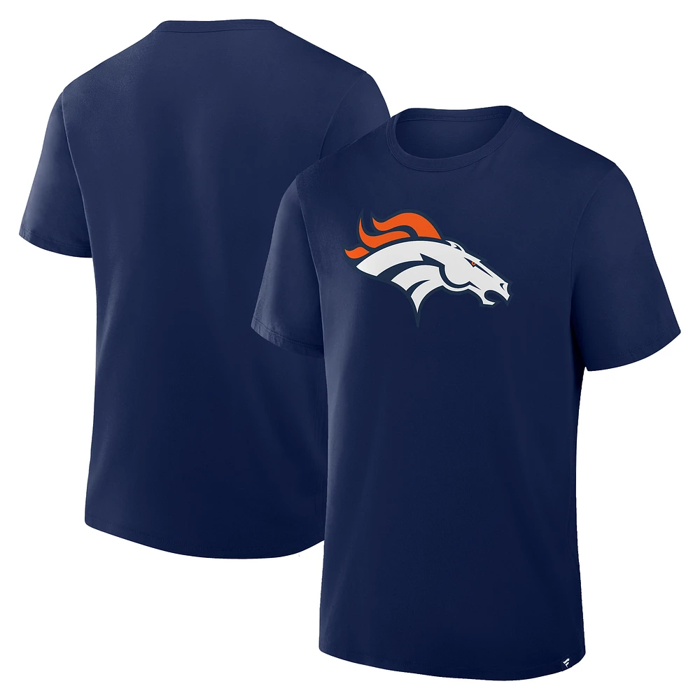 T-shirt en coton bleu marine pour homme Fanatics Denver Broncos Legacy