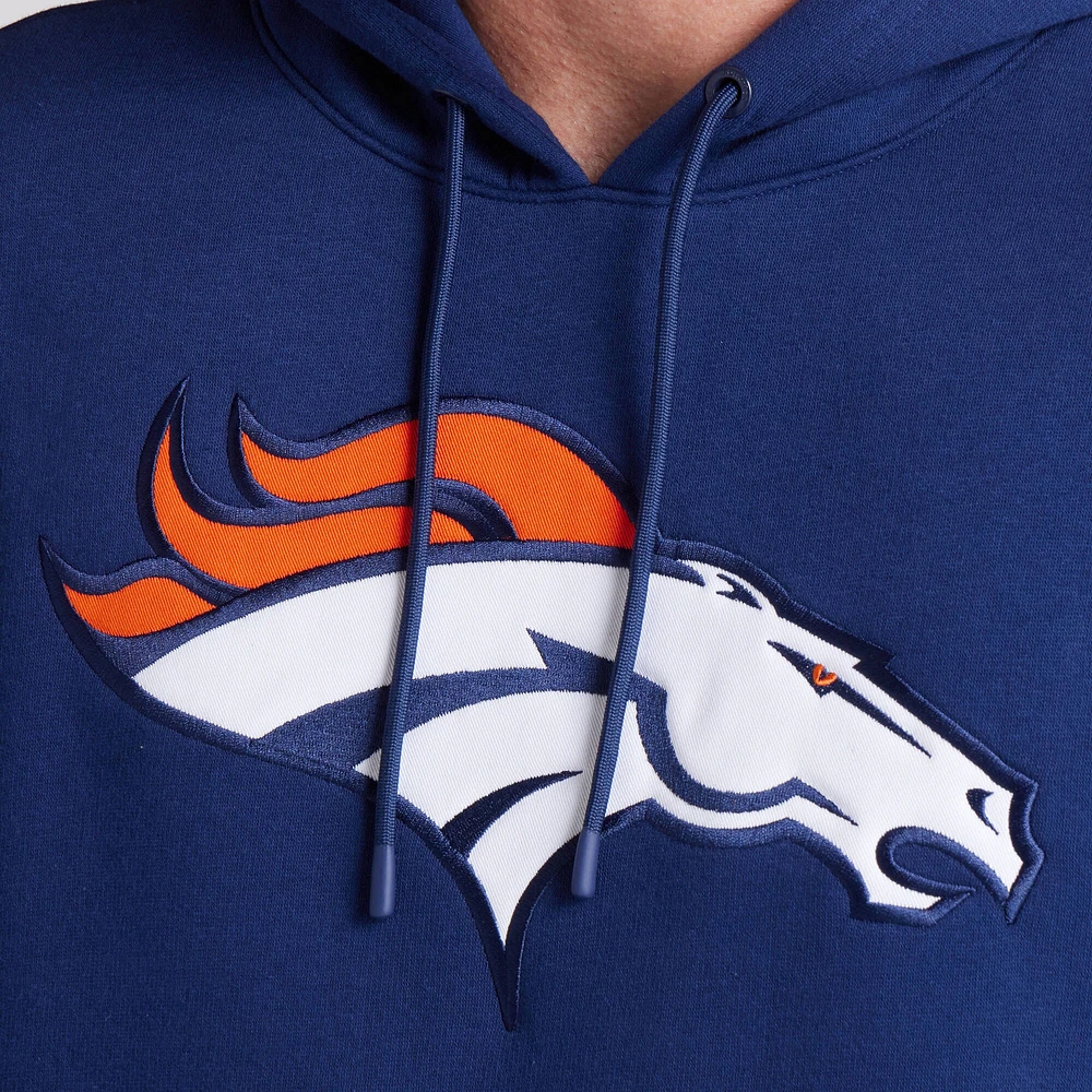 Sweat à capuche en polaire bleu marine Denver Broncos Legacy pour homme Fanatics