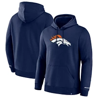 Sweat à capuche en polaire bleu marine Denver Broncos Legacy pour homme Fanatics