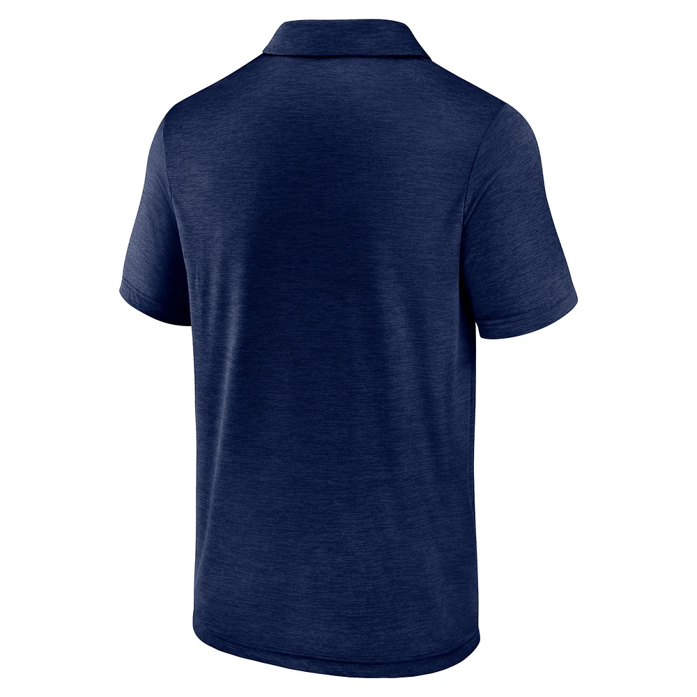 Polo Fanatics bleu marine pour homme avec motif « Making Waves » des Denver Broncos