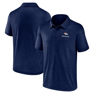 Polo Fanatics bleu marine pour homme avec motif « Making Waves » des Denver Broncos