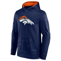 Sweat à capuche Fanatics pour hommes bleu marine Denver Broncos On The Ball