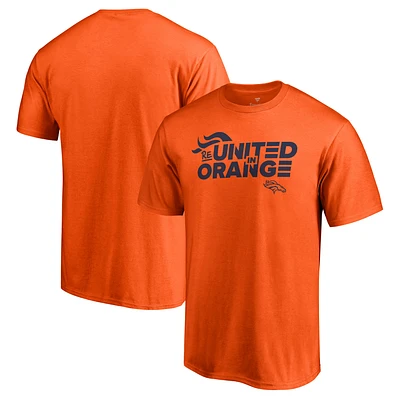 T-shirt fanatiques orange Denver Broncos ReUnited pour hommes en