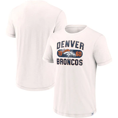 T-shirt blanc Fanatics pour hommes Denver Broncos Act Fast