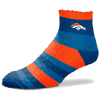 Men's For Bare Feet Denver Broncos Rainbow Quarter-Length Socks