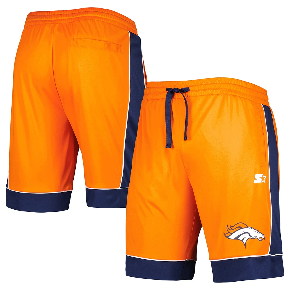 Men's G-III Sports by Carl Banks Orange/Navy Denver Broncos Fan Favorite Fashion Shorts