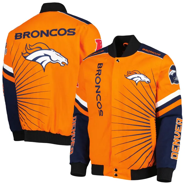 Denver Broncos Starter Extreme Full-Zip Hoodie - Royal/Orange