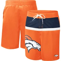 Maillot de bain G-III Sports by Carl Banks Denver Broncos Sea Wind orange pour homme